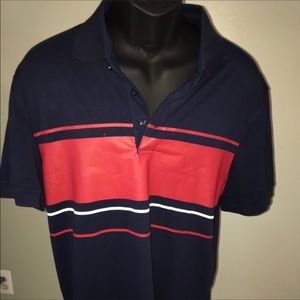 NWOT Five Four Men’s XL Navy/Red Polo